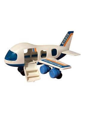 Vintage Blue Box Little People plane